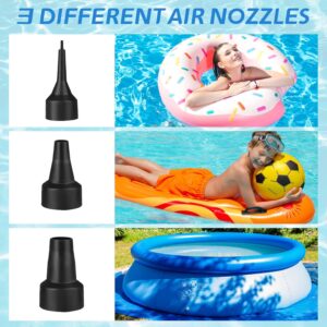 Electric Air Pump Deflator Inflator, Inflator 240V50W, with 3 Nozzles High Power Paddles Pump for Air Mattresses, Inflatable Mattre