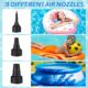 Electric Air Pump Deflator Inflator, Inflator 240V50W, with 3 Nozzles High Power Paddles Pump for Air Mattresses, Inflatable Mattre