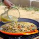Poele a paella professionnelle, grande poele a frire de 40 cm, aluminium, revetement en marbre antiadhesif, sans produits chimiques,