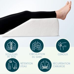 Coussin élévateur de jambes Dreamzie mémoire de forme