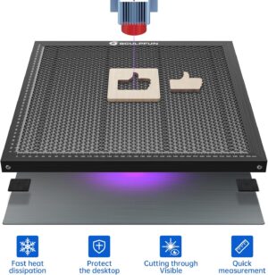 Table de travail laser a fossettes SCULPFUN avec coussin de protection laser pour machine laser S9 S10 S6 A10 X7 A5 Pro,400x400mm No