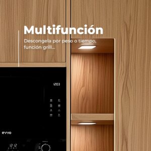 81f56sY4-yL._AC_SL1500_.jpg Micro-ondes intégré EVVO Mi45 Glass Bl