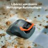Gosvor Wireless Pool Robot, Pool Vacuum Cleaner with 90 Minute Autonomy, Automatic Cleaning with Automatic Parking Function, Compact