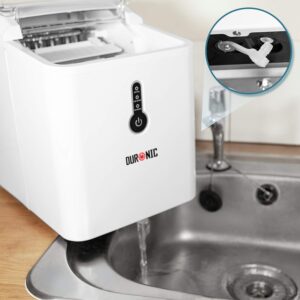 Machine à glaçons automatique Duronic 120W - 9 cubes en 7-9 min, réservoir 1,5 L