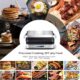 AMZCHEF Gril de contact multifonctionnel 4 en 1, Grille, Gaufrier SandwichMaker avec 4 plaques amovibles antiadhesives, temps et t