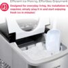 Frigidaire 26 LBS Per Day Portable Compact Ice Maker Stainless Steel Medium Size Ice Maker