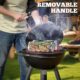 Ensemble de Paniers a Barbecue Emboitables, Poignee Amovible, Acier Inoxydable 304, Accessoires Barbecue a Legumes et Crevettes, Bar