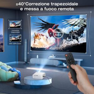 Projecteur 1080P AMEELA portable WiFi Bluetooth 18000 lumens