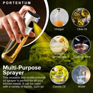 Pulvérisateur d'huile PORTENTUM 100 ml verre anti-goutte