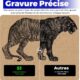 ACMER S1 Graveur Laser Portable 6W, Decoupeuse Laser Mini a Precision 0.04 mm, Zone de Gravure 130130 mm, Machine a Graver Laser po