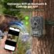 DEATTI 4K 48MP HD Hunting Camera for Telephone, WiFi Camera Infrared Night Vision Animals Camera Trap Camera, 120IP66, 32GB Card a