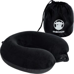 81hmjoiqTbL._AC_SL1500_.jpg Makimoo Oreiller de Voyage en Mousse a memoire de Forme, Coussin Cervical, Confortable et leger, ideal pour Dormir dans lAvion, la