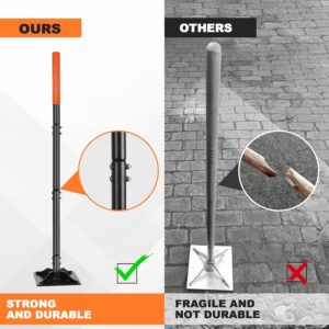 Garden tamper 45-inch steel handle durable soil compactor