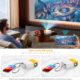 PVO Portable WiFi Projector, Smartphone Can Mirror Wireless Projector Projector Compatible with SmartphoneTabletLaptopTV StickTy