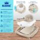 KIDIZ 4-in-1 Baby Walker Tilting Function Lounger with Wheels, Light, Music, Play Area, Dining Table, Folding Walker