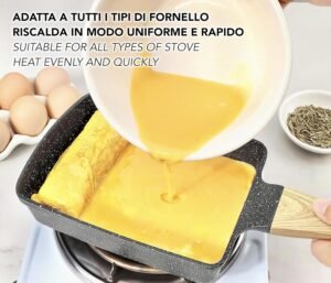 Poêle Tamagoyaki IPEA 21 cm anti-adhésive induction/gaz