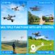 NXPZ Drone avec Double Camera HD pour Debutants, Drone Enfant Pliable, DecollageAtterrissage a Un Bouton, Mode Sans Tete, Vol en Tr