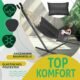 KESSER Hamac Lake avec Support Hamac Double pour 2 Personnes, Structure Stable, capacite de Charge de 200 kg, Taille XXL Anthra