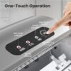 Portable Ice Maker with Handle, 9 Ball Shaped Ice Cubes Ready in 6 Minutes, 26 lbs24h, Self-Cleaning Function with Ice Scoop and Ba