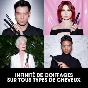 Lisseur ghd Mini professionnel Noir - Plaques 40% plus fines