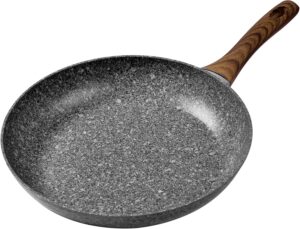 Rainberg Poele a frire en granit avec revetement antiadhesif, anti-rayures, compatible avec l'induction (32 cm)