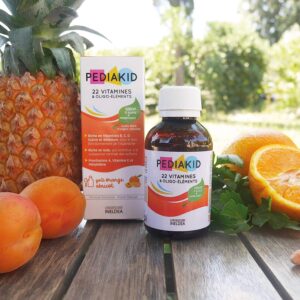 Pediakid Complement Alimentaire Naturel 22 VitaminesOligo-Elements Formule Exclusive au Sirop d'Agave Optimise Apports en Vitamines