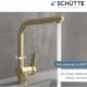 SCHUTTE 79770 London Robinet de cuisine avec douchette extractible, robinet pivotant a 360 degres pour evier de cuisine avec mitigeu