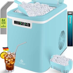 Machine à glaçons KESSER inox 12 kg/24h, prête en 7 min