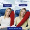 TRAVELREST Oreiller ultime de voyage et de corps, appuie-tete, voiture, bus, train, sieste au bureau, camping, fauteuils roulants, c