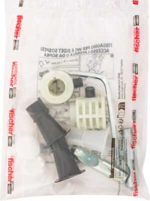 Fischer 551883 WB 9 LV Sanitary plugs, concealed mounting, WC and bidet wall-hung with side or top access