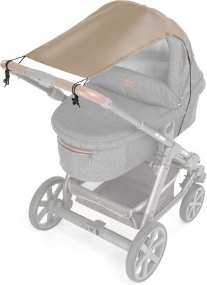 81ntRH07ZyL._AC_SL1500_.jpg Zamboo Pare Soleil Poussette Universelle Bebe, Protection UV 50, Voile Pare-Soleil Landau Reglable, Canopy Flexible avec Fonction S