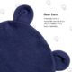 DRESHOW Bonnets de Naissance et Moufles de Protection Bebe Gants Bonnet Nouveau-ne Bambin Doux Mignon Tricote Chapeau 0-6 Mois, Tail