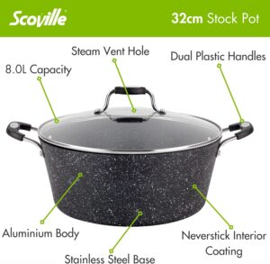 Marmite Scoville 32 cm antiadhésive 8 L avec couvercle