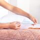 Oreiller Linenspa 40x60 cm gel rafraîchissant blanc