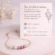 Bracelet Future Maman Pierre Naturelle - Cadeau Grossesse