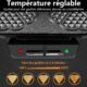 YASHE Machine A Gauffre Coeur, 10 Gaufres Classiques En Forme De Cœur Avec Revetement Antiadhesif, 5 Reglages De Temperature Ajustab