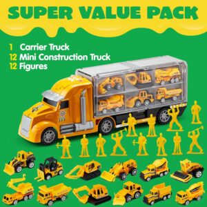81ogpuBS4lL._AC_SL1500_.jpg Diecast Construction Truck Set JOYIN 14-in-1 Kids Toy