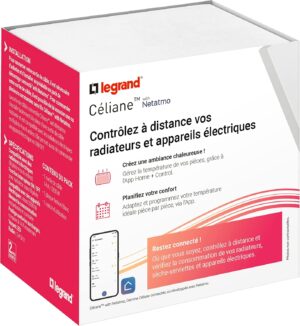 LEGRAND - Sortie de Cable Connectee Celiane - 230V - Compatible Fil Pilote - Pour Radiateurs et Appareils Electriques Jusqu'a 3000W