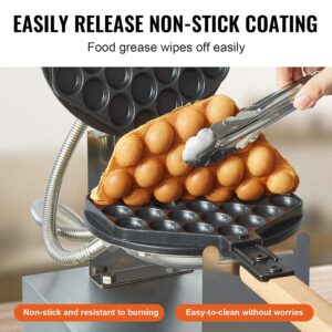 Gaufrier à bulles VEVOR 1400W inox rotatif 180° antiadhésif