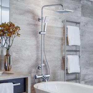 Colonne de douche thermostatique ARCORA inox 304 85-123 cm