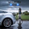 Tera Portable EV Charger Type 2 with 7m Charging Cable 3.68kW 16A Schuko Plug Adjustable Charging Box Cable Ties P02 Black