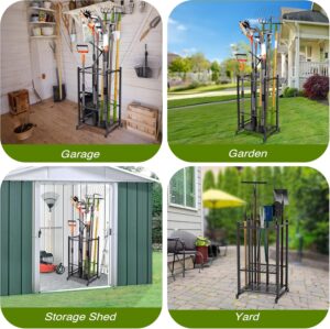 Garden Tool Organizer for Garage - Holds 35 Long Tools