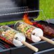 Ensemble de Paniers a Barbecue Emboitables, Poignee Amovible, Acier Inoxydable 304, Accessoires Barbecue a Legumes et Crevettes, Bar