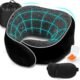 Coussin de Voyage Ergonomique en Mousse a Memoire - Oreiller de Support Cervical avec Soutien Lateral et Kit Sommeil - Oreiller de V