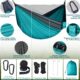 PHYSEN Hamac de Camping avec Moustiquaire, Hamac d'exterieur 2 Personnes,300 kg Capacite de Charge hamac, Ultra-leger Nylon a Parach