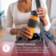 H.Koenig SMOO9 Mini Blender - 570 mL, 300W, 4 Lames Inox