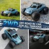 Kizeefun Voiture Telecommandee, 2,4 Ghz 120 RC Vehicule Tout-Terrain 20 KmH Jouet Electrique Tout-Terrain avec 2 Piles 50 Min De L