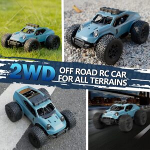 Kizeefun Voiture Telecommandee, 2,4 Ghz 120 RC Vehicule Tout-Terrain 20 KmH Jouet Electrique Tout-Terrain avec 2 Piles 50 Min De L
