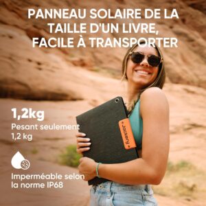 Generateur Electrique Solaire Jackery Explorer 300 Plus avec 40W Mini Panneau Solaire, 288Wh300W Batterie LFP avec 3000 Cycles, Sta