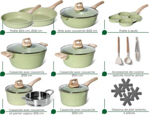 81rzz0hN2xL._AC_SL1500_.jpg Batterie de cuisine induction JUST PERFECTO avec couvercles